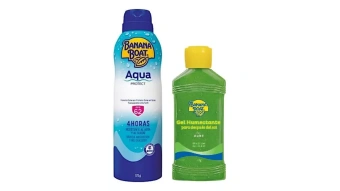Kit Banana Boat Gel Con Aloe Vera Protector/ Aqua Protect 50