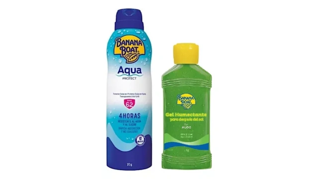 Kit Banana Boat Gel Con Aloe Vera Protector/ Aqua Protect 50