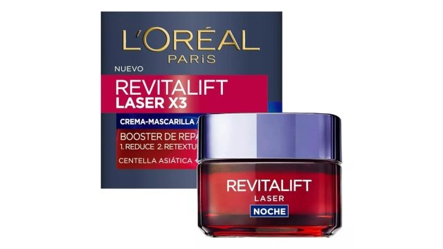 Crema Revitalift Noche Láser X3 Antiarrugas Mujeres 40+