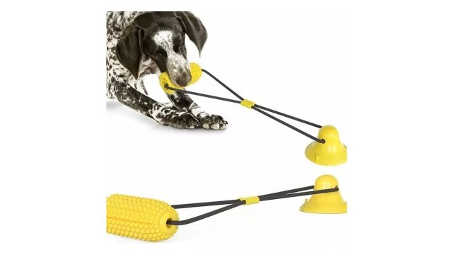 Juguete Para Perro Limpia Dientes Jaladera Cuerda Con Elote