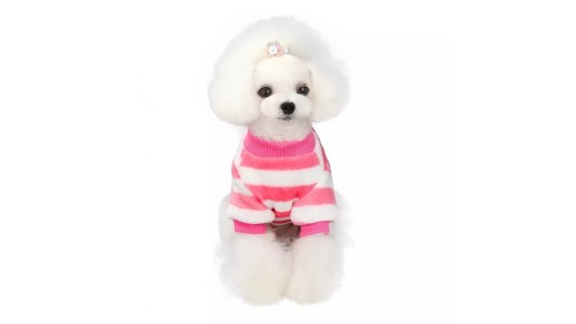 Estilo A Rayas Sueter De Felpa Para Mascotas Perros Y Gatos