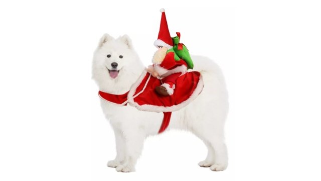 Disfraz De Perro Navidad Ropa Para Mascotas Papá Noel