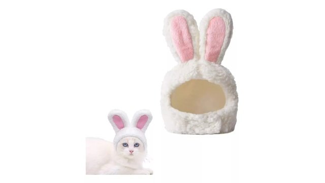 Gorro Con Orejas De Conejo Para Gato O Perro Pequeño