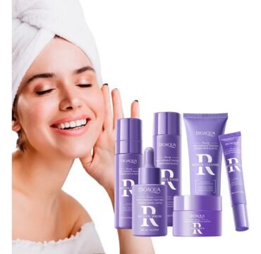 Set 6 Piezas Cremas Antiedad Y Antiarrugas Bioaqua Con Retinol Cuidado Facial Hidrata, Reafirma Y Reduce Líneas De Expresión