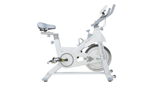 Bicicleta fija Centurfit Estandar MKZ-BICSPIN11BLA color blanco y gris