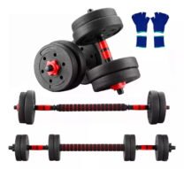 Mancuerna Black Mamut Kit Pesas Plus rojo por 1 unidades