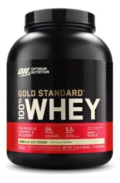 Suplemento Optimum Nutrition Proteína Proteína Gold Standard 100% Whey sabor vanilla ice cream de 2.27kg - polvo