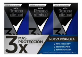 Antitranspirante En Crema Rexona Clinical Classic 3 Pzas De Men